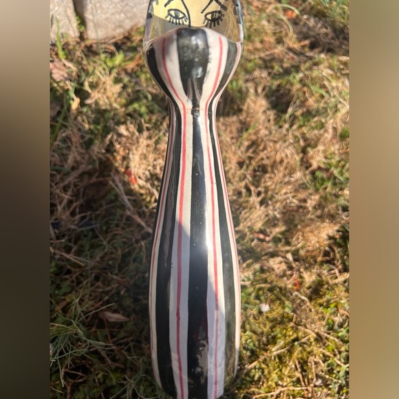 Rare Ed Langbein Original Carafe Pitcher Vases Happy and Crying Decanters Mcm - Picture 9 of 10